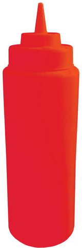 Omcan 40469 - 16 oz Red Ketchup Condiment Squeeze Bottle - BPA Free