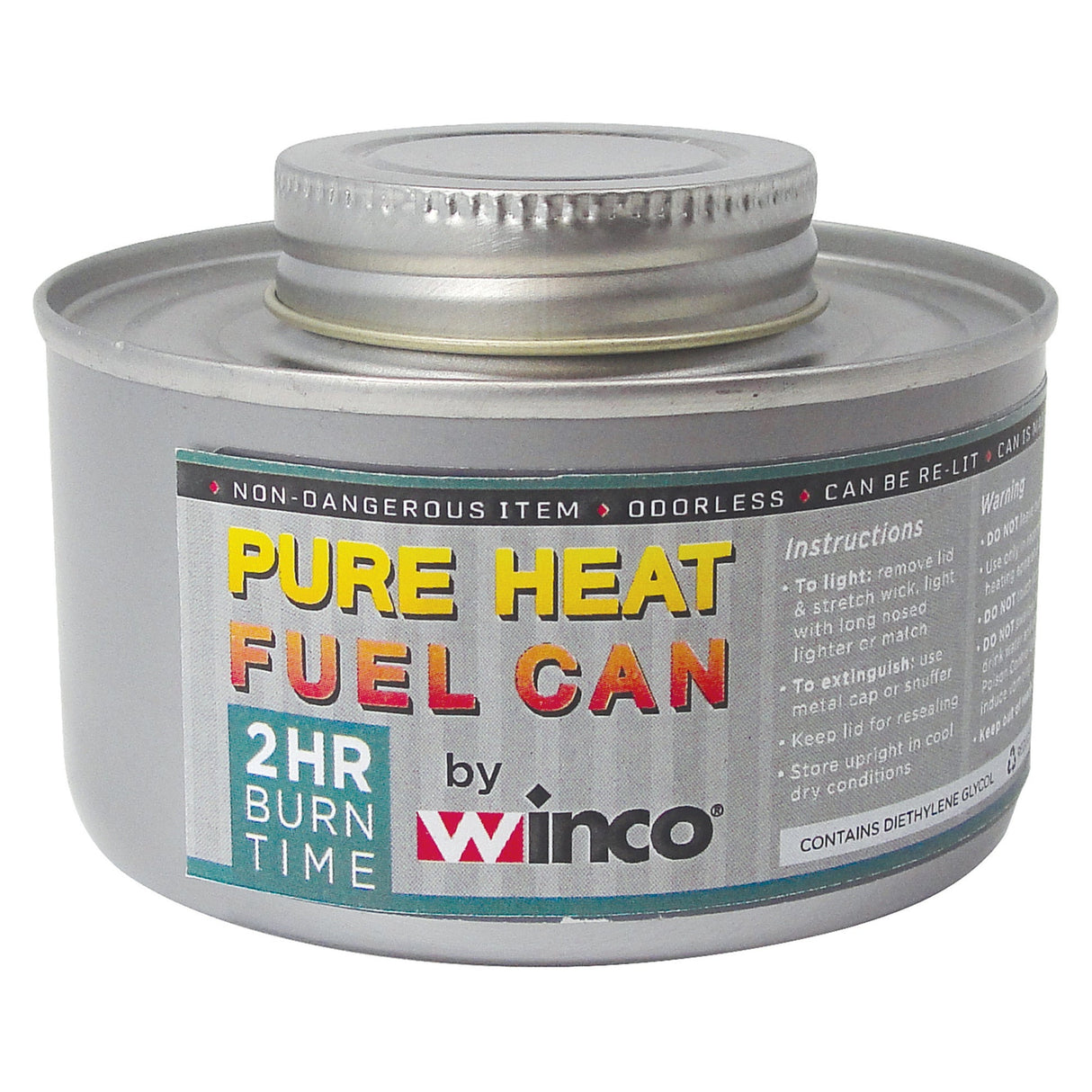 Winco C-F2 - Chafing Fuel, Twist Cap, 24 Pieces per Box - 2 Hours