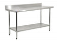 Omcan 22090 - 30" x 72" Stainless Steel Work Table with 4" Backsplash