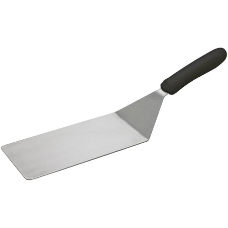 Winco TKP-42 - Turner with Offset, Black Polypropylene Handle, 8" x 4" Blade