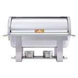 Winco C-5080 - Dallas 8 Quart Chafer, Roll-Top, Stainless Steel