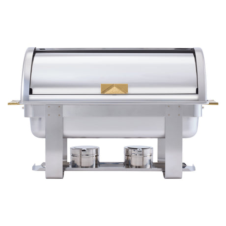 Winco C-5080 - Dallas 8 Quart Chafer, Roll-Top, Stainless Steel