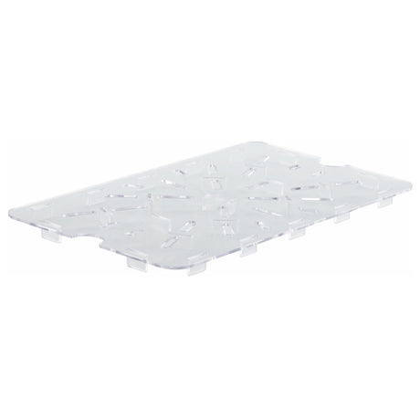 Winco PFSH-DS - Drain Shelf for PFSH & PFHW series, 8-1/4" x 14-1/4", Clear