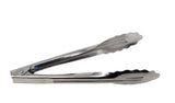 Omcan 81067 - 7" Stainless Steel Coiled Spring Utility Tongs - Heavy-Duty