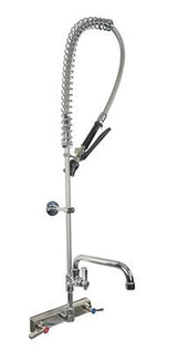 BK Resources Evolution 8" Splash Mount Pre Rinse W/ Add-on Faucet