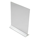 Winco ATCH-811 - Double-Sided Clear Acrylic Menu Stand - 8" x 11"
