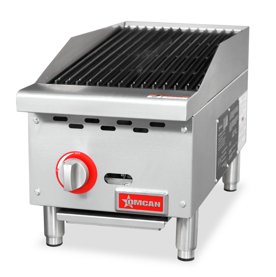 Omcan 12″ Radiant Gas Charbroiler, 1 burner, 35000 BTU