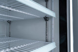 Omcan 52032 - 53" Two Glass Door Display Refrigerator, Swing Doors, 45 cu.ft. (1270 L), White