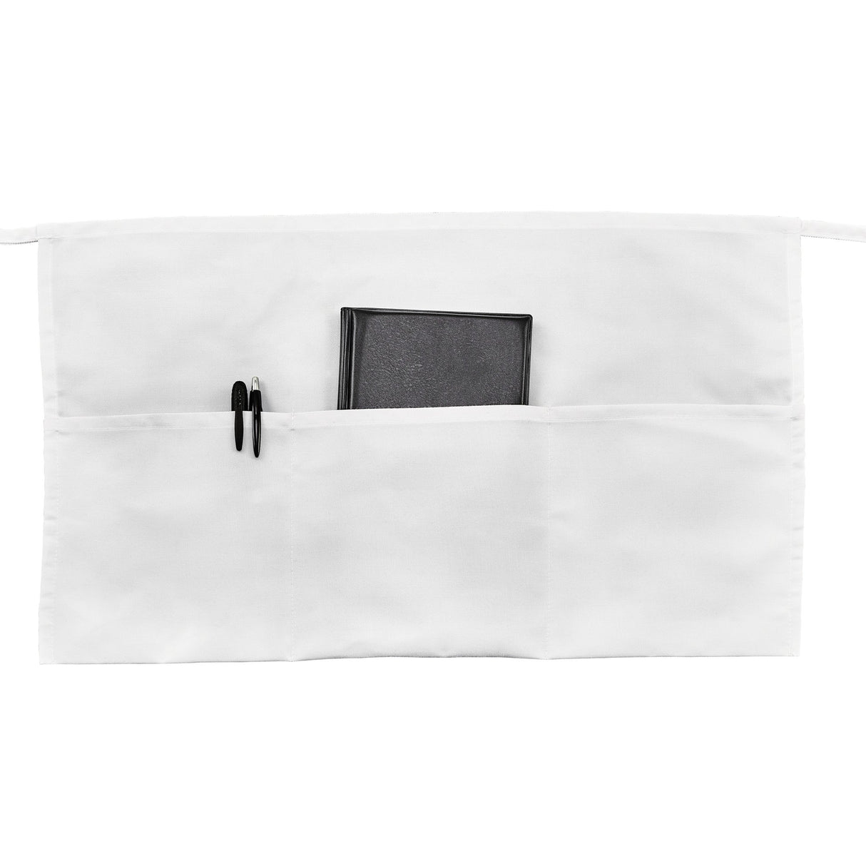 Winco WA-1221W - 3-Pocket Waist Apron - White
