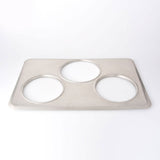 Omcan 44678 - Adapter Plates - Fit (3) 4 qt Steam Table Insets