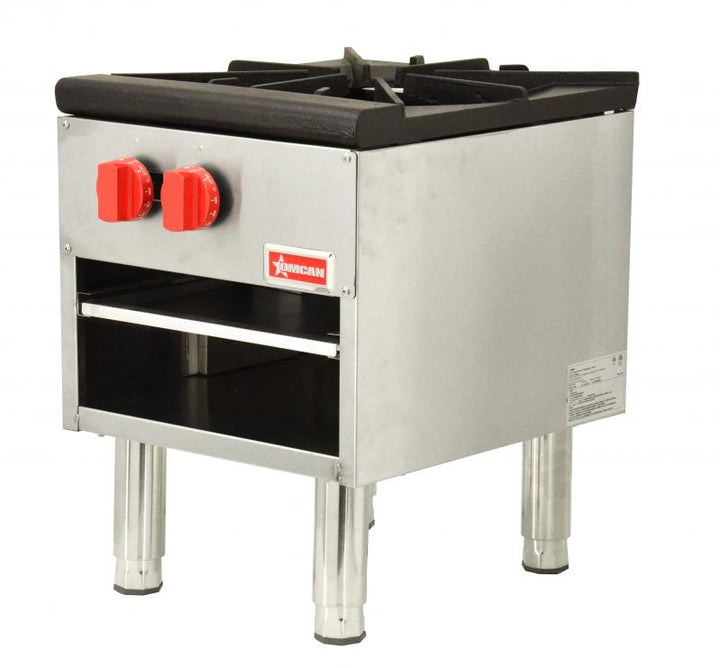 Omcan Single Burner Stock Pot Range 100,000 BTU – Natural Gas with LP Conversion Kit