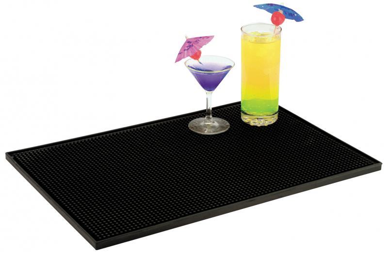 Omcan 18″ x 12″ Black Bar Service Mat