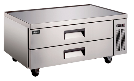 Omcan 50112 - 48" Two Drawer Chef Base Cooler, 8.5 cu.ft. (240 L), Stainless Steel