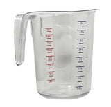 Omcan 4 QT / 3800 ml Clear Polycarbonate Measuring Cup