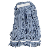 Omcan 80897 - 24 oz / 600 g Blue Yarn Mop Head - Loop End