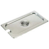 American Chef SPL-3SLOT Steam Table Pan Cover â€“ 1/3 Size, Slotted, 18/8 Stainless Steel, NSF