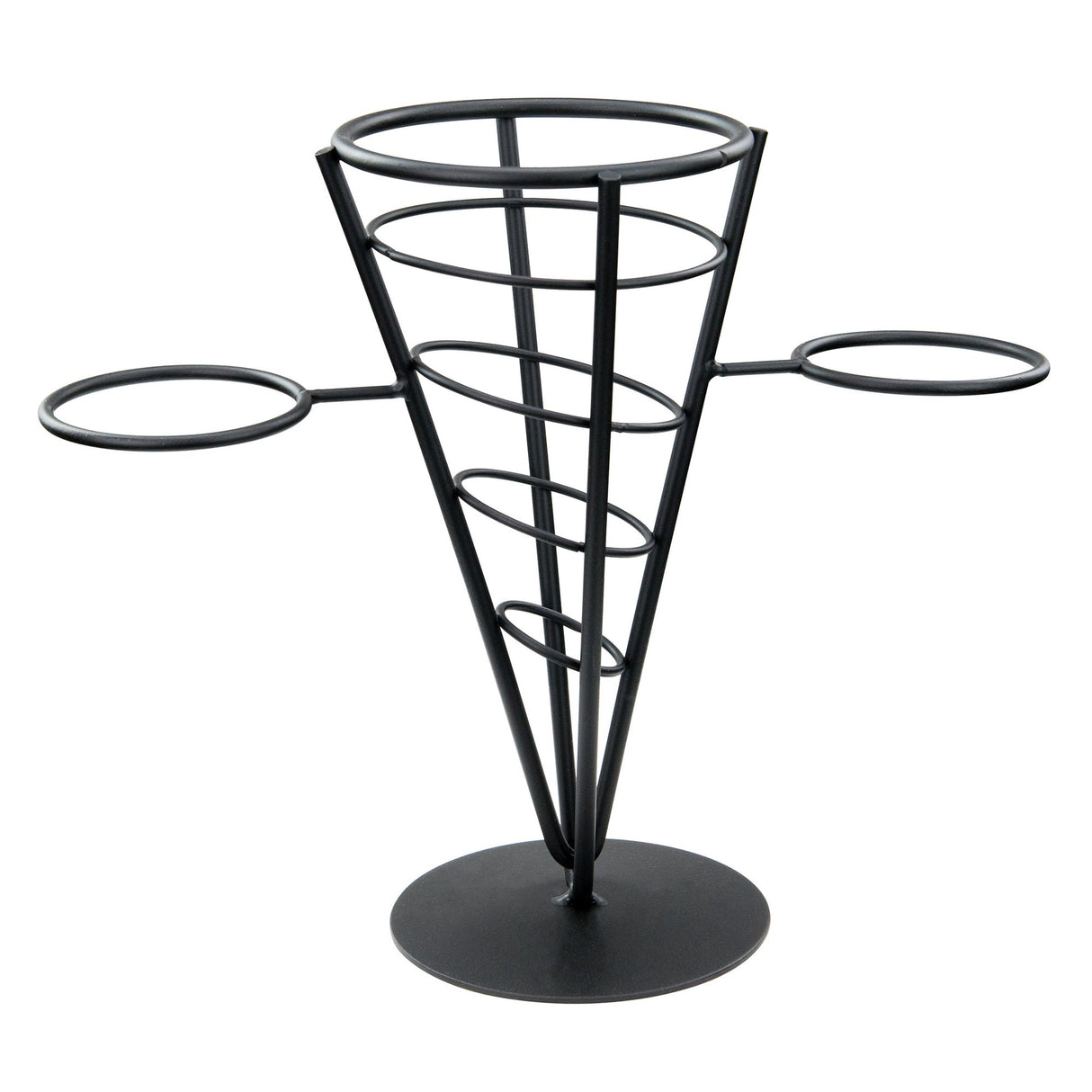 Winco WBKH-5 - Single Cone French Fry Holder, Black Wire