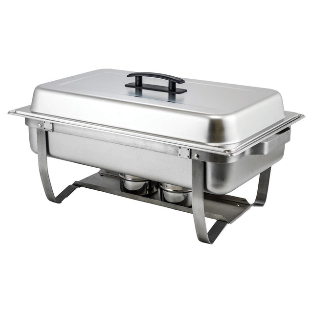 Winco C-4080 - 8 Quart Full-Size Folding Stand Chafer, Stainless Steel