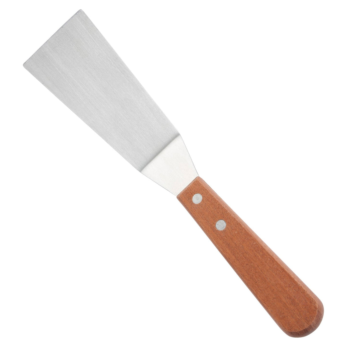 Winco TN165 - Grill Spatula with Offset, Wooden Handle, 4-1/4" x 2-3/16" Blade