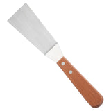 Winco TN165 - Grill Spatula with Offset, Wooden Handle, 4-1/4" x 2-3/16" Blade