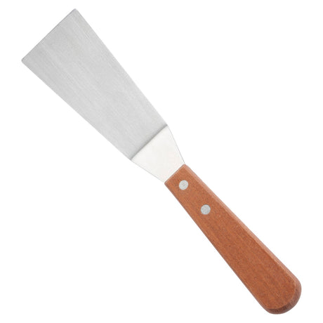 Winco TN165 - Grill Spatula with Offset, Wooden Handle, 4-1/4" x 2-3/16" Blade