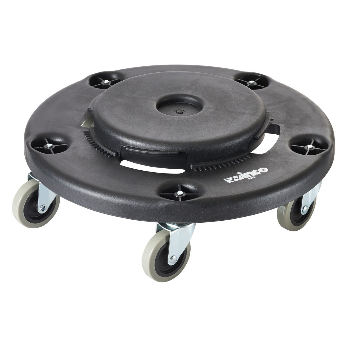 Winco DLR-18 - Round Trash Can Dolly, 18"