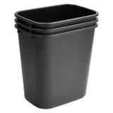 Winco PWR-28K - Waste Baskets - 28 Quart, Black