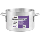 Winco ASHP-60 - Elemental Aluminum Sauce Pot, 6mm - 60 Quart