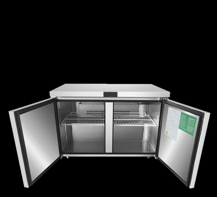 Atosa 60″ Undercounter Refrigerator Two Door - MGF8403GR - VRS Restaurant Equipment & Supply Store