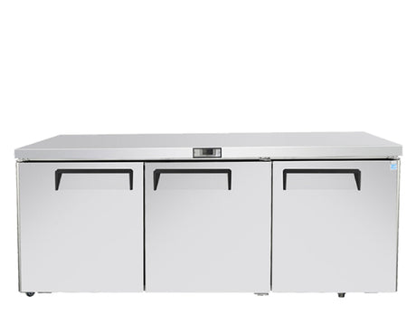 Atosa 72″ Undercounter Refrigerator Three Door - MGF8404GR - VRS Restaurant Equipment & Supply Store