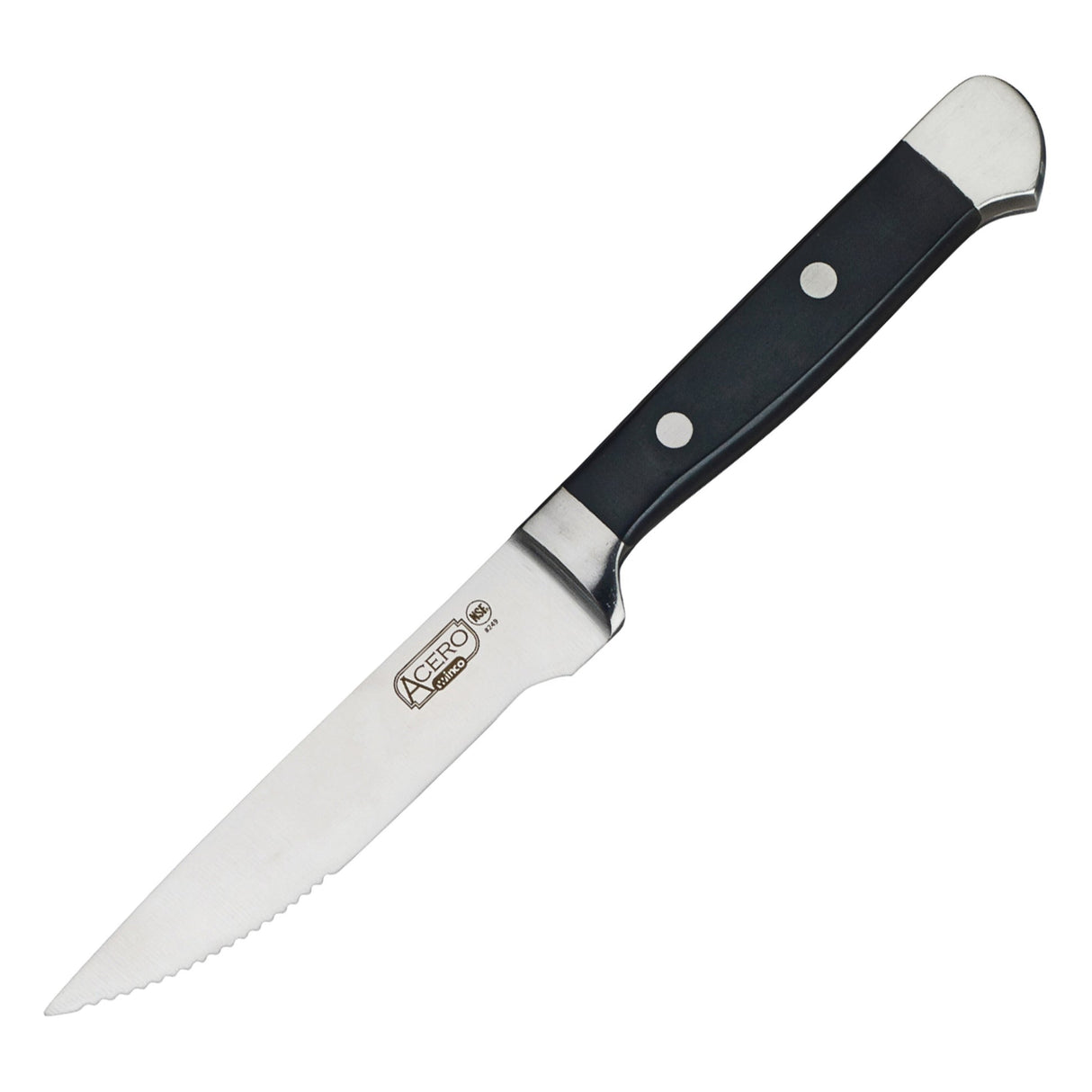 Winco SK-1 - Acero Gourmet Steak Knives, 4 Pieces, Gift Box