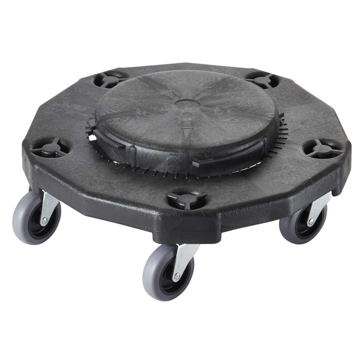 Winco DLR-2 - Round Trash Can Dolly, 18", Extra Heavy-duty