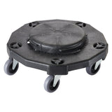 Winco DLR-2 - Round Trash Can Dolly, 18", Extra Heavy-duty