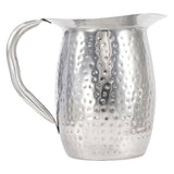 Winco WPB-2H - Hammered Bell Pitcher, Stainless Steel - 2 Quart