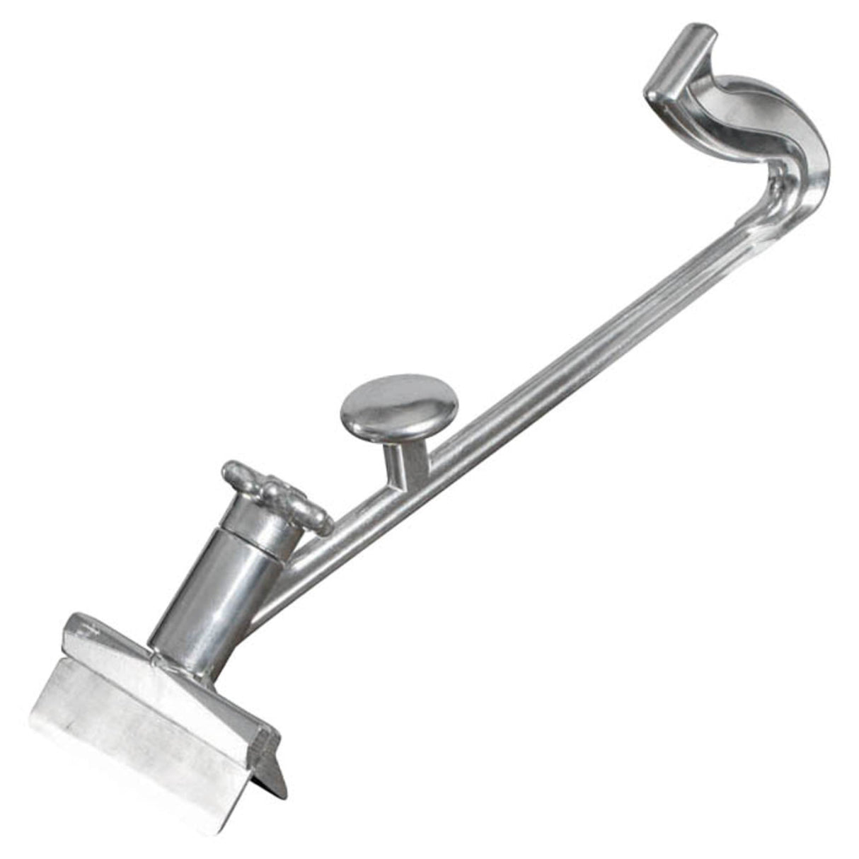 Winco SCRP-16 - 16" Aluminum Grill Scraper with Splash Guard and Dual Handles