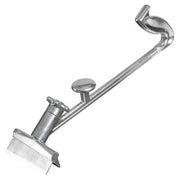 Winco SCRP-16 - 16" Aluminum Grill Scraper with Splash Guard and Dual Handles
