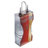Winco GOB-16S - Oil/Vinegar Cruet Set with Chrome Plated Rack & Two Bottles - 16 oz