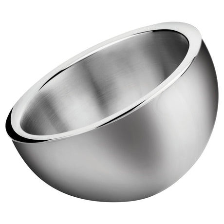 Winco DWAB-S - Double-Wall Angled Display Bowl, Stainless Steel - 1-1/2 Quart
