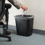 Winco PWR-28K - Waste Baskets - 28 Quart, Black