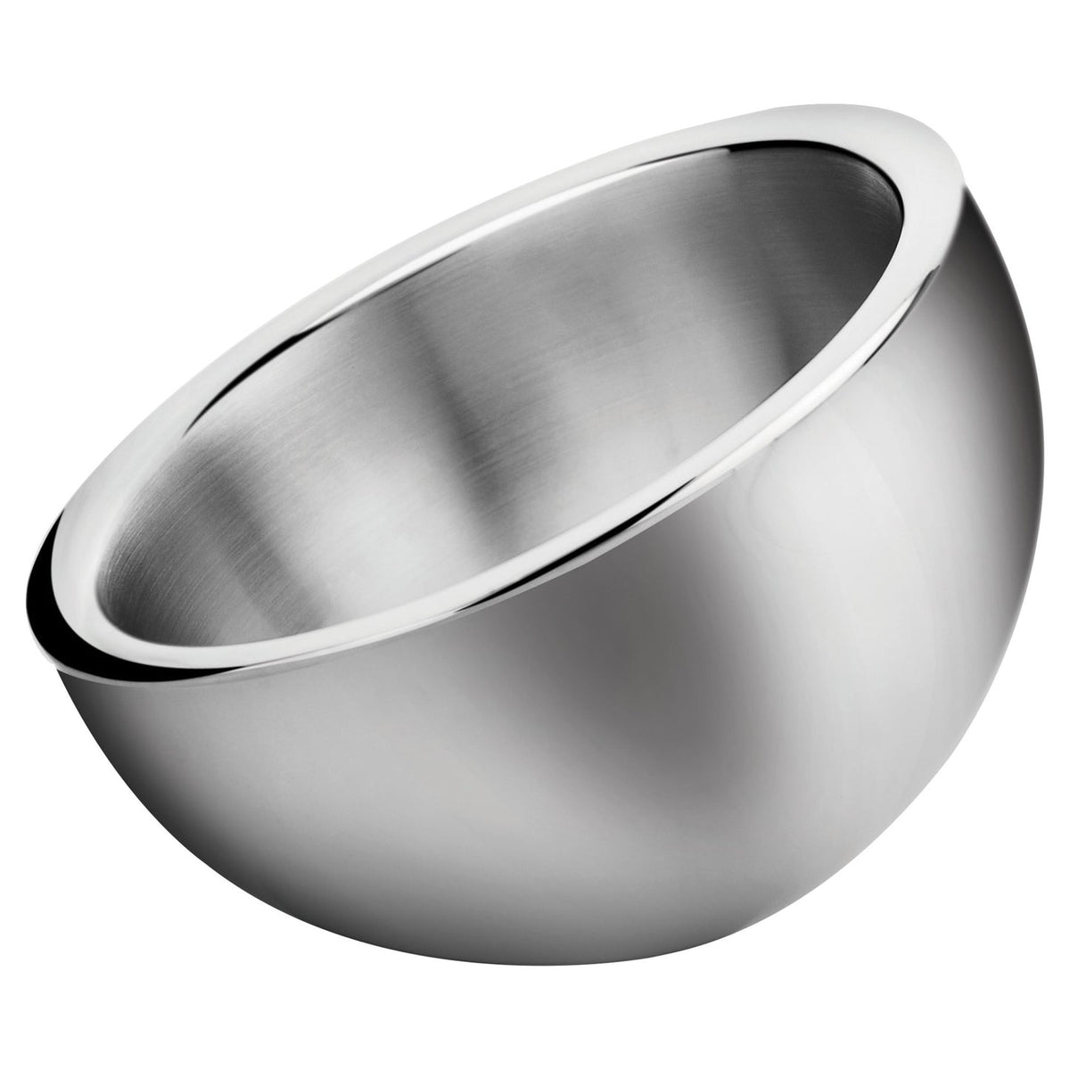 Winco DWAB-L - Double-Wall Angled Display Bowl, Stainless Steel - 2-1/4 Quart