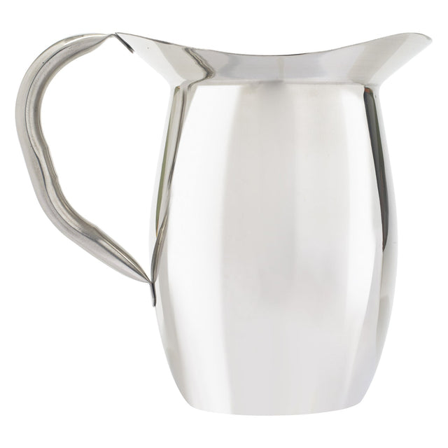 Winco WPB-2C - Bell Pitcher with Ice Guard, Stainless Steel - 2 Quart