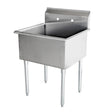 Omcan 22121 18" X 18" X 13" One Compartment Budget Sink - VRS Restaurant Equipment & Supply Store