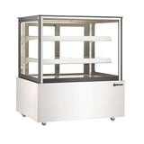 Omcan 48" Square Glass Floor Display Warmer (16.4 cu.ft)