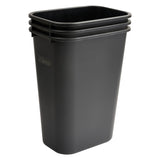 Winco PWR-41K - Waste Baskets - 41 Quart, Black