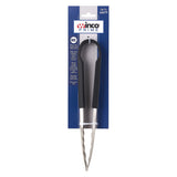 Winco UTSH-9K - Winco Prime 9" Stainless Steel Utility Tongs with Black Silicone Handle