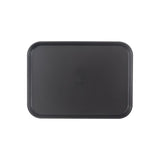 Thunder Group PLFFT1216BK 12 x 16 1/4 in Black Rectangular Polypropylene Fast Food Tray