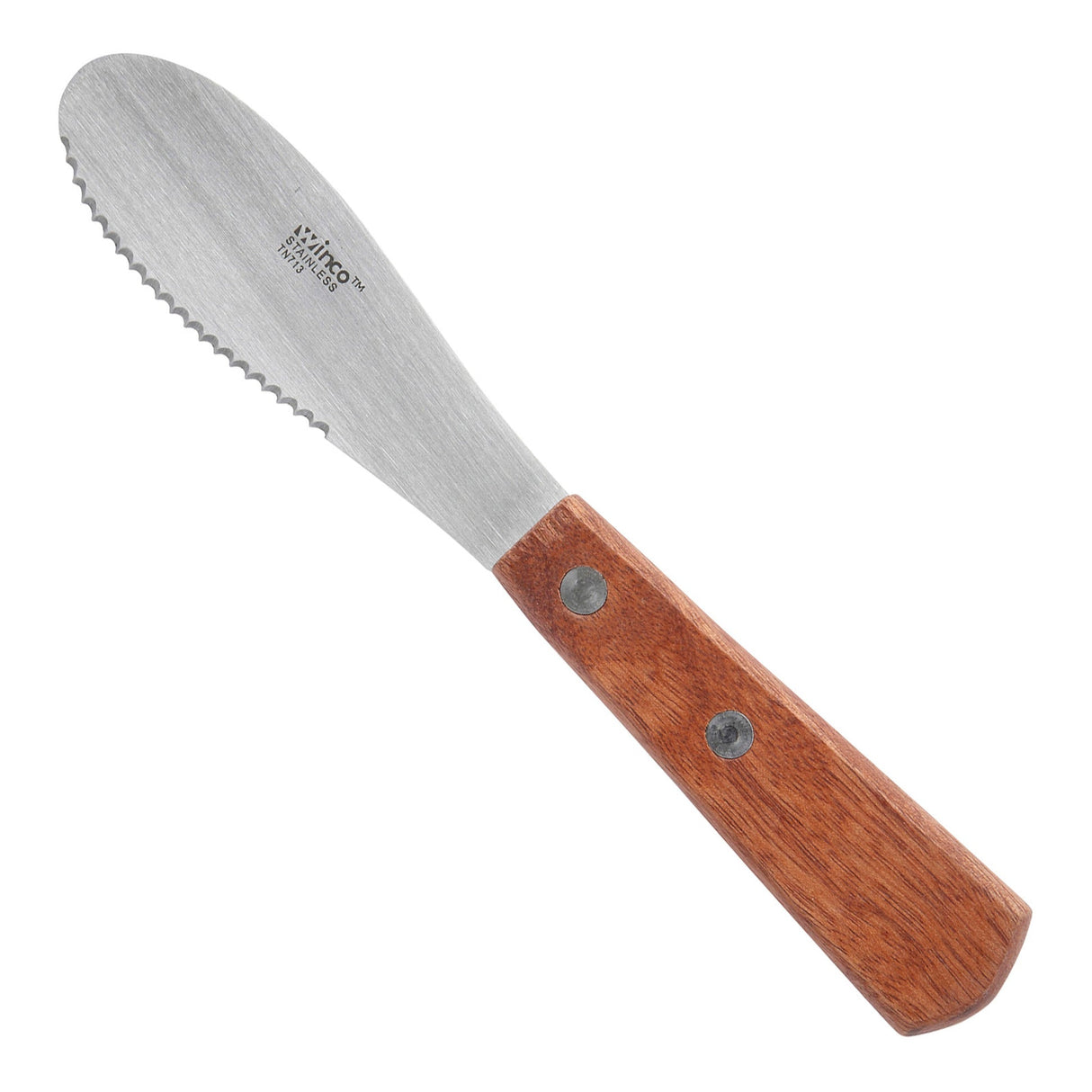 Winco TN713 - Sandwich Spreader, Wooden Handle, 3-5/8" x 1-1/4" Blade