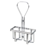 Winco WH-5 - Chrome Plated Cruet Rack for 6 oz Oil/Vinegar Bottles