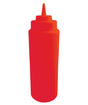 Omcan Canada 40472 24 oz Red-Ketchup Condiment Squeeze Bottle