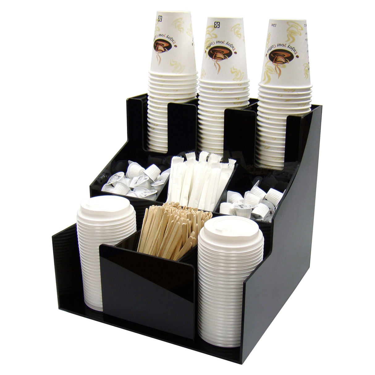 Winco CLSO-3T - Cup and Lid Organizer, 9 Compartments